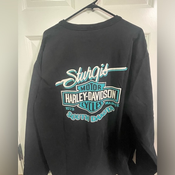Vintage 1990 Harley Davidson long sleeve shirt - Picture 3 of 6